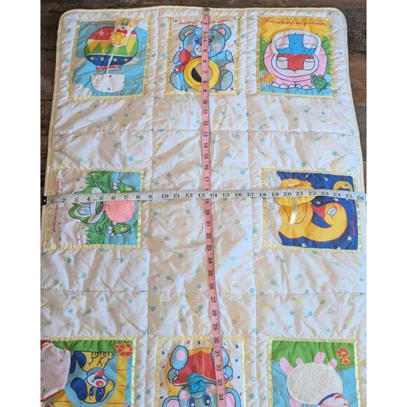 VINTAGE Jolly Toys Sensory Activity Mat 1970s Baby Quilt Tummy Time Playmat - Picture 4 of 6